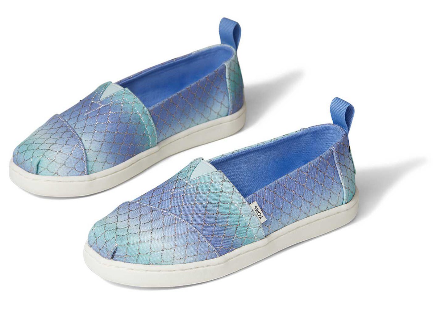 Toms Alpargata Youth Mermaid Espadrille Blue - Kids - 19685-JRBL